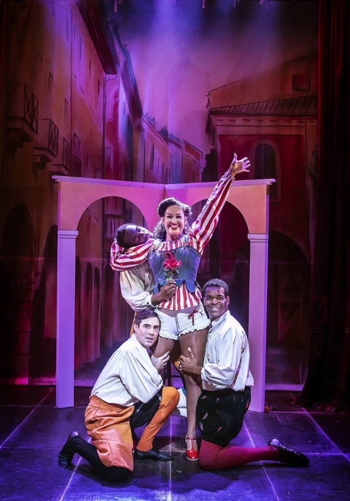 Kiss Me Kate - designed by Frankie Bradshaw built and painted by DSH for the Watermill Theatre
