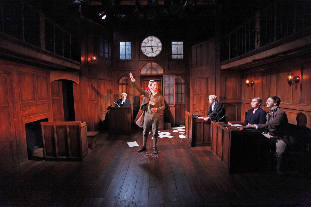 Trial by Laughter - DSH scenery construction designed by Dora Schweitzer for the Watermill Theatre.